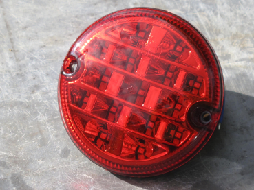 LED Rückleuchte rund rot