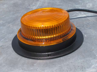 SMD LED Rundumleuchte Blitzer Strobo ORANGE mit Zulassung 12V 24V PKW