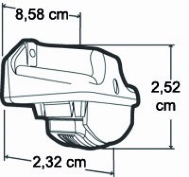 Truck-Lite Kennzeichen Leuchte 12V 15041 Schwarz