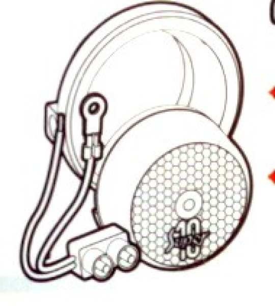 Markierungsleuchte rot mit Reflektor 12V 10028R Kit