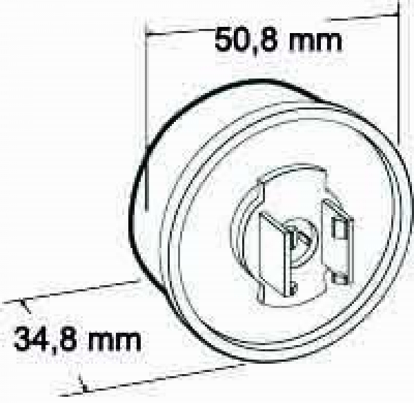 Seitenmarkierungsleuchte 3050R 12V, 1 LED