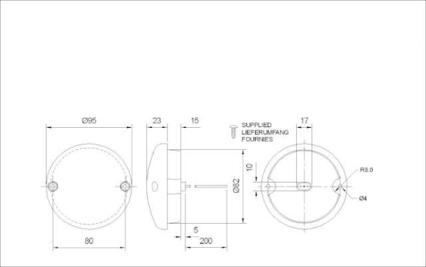SMD/LED 837/13/00 Nebelschlußleuchte